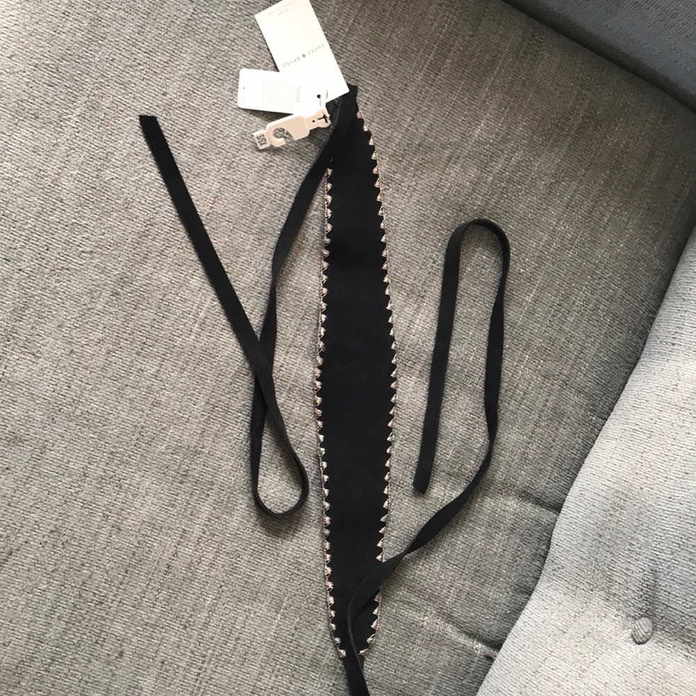 Beautiful suede wrap belt